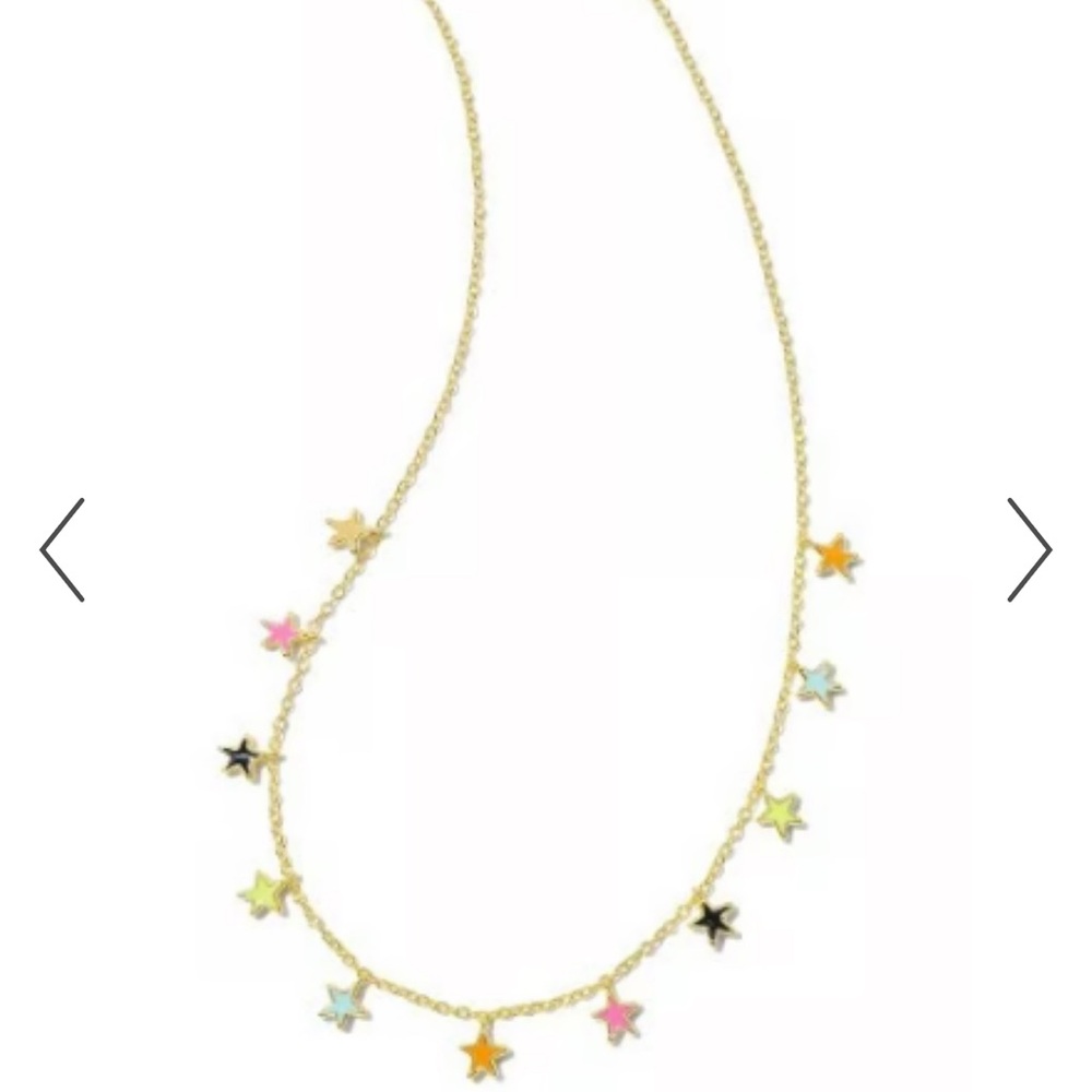 Kendra Scott Sloane Star Strand Necklace in Gold Multi